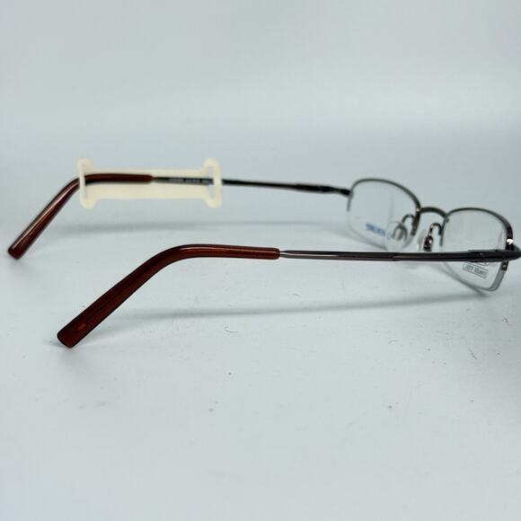 Covergirl CG292-1 916 44-19-140 Dark Brown Half Rim Eyeglasses Frame 19554 - Picture 4 of 7